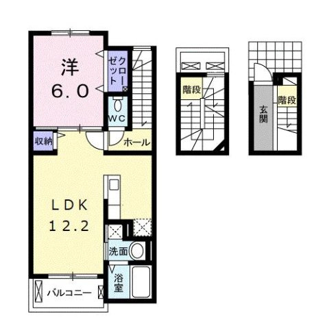 ルストパラディⅠの間取り