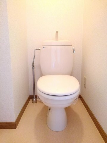 飛鳥ハイツ　βのトイレ|落ち着いた色調のトイレです