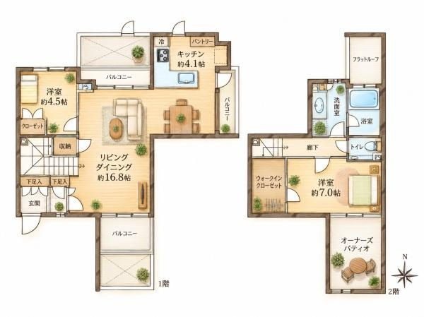 【間取り】 | ロイヤルシーズン瀬田 | （ご見学可能ですのでお気軽にお問合せください）