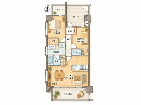 ル・フェール桜新町の間取り|（ご見学可能ですのでお気軽にお問合せください）