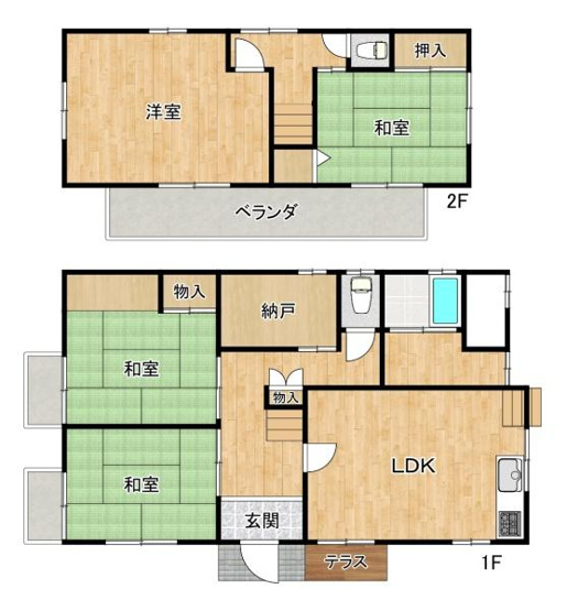 【間取り】 | 明石市東朝霧丘　中古戸建