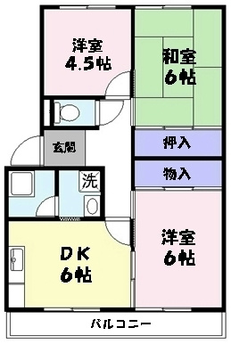 【間取り】 | 住吉中央マンション