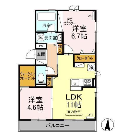【間取り】 | セントラルIWAMI