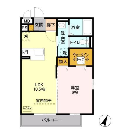 【間取り】 | アプリコットガーデン　Ｂ | 間取り図
