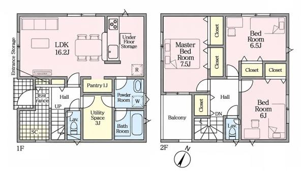 クレイドルガーデン下垣内 １０号棟 ／新築一戸建の間取り