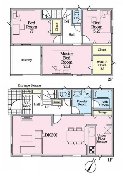 クレイドルガーデン下垣内 １３号棟 ／新築一戸建の間取り