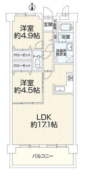 コスモ橿原神宮前の間取り