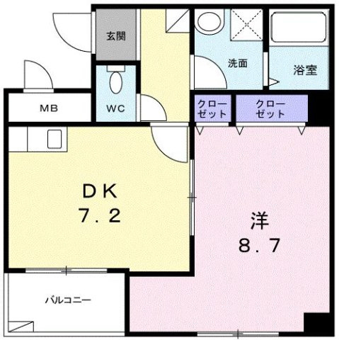 ノースハイツ藤の間取り