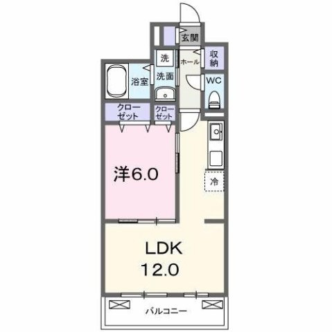 プロチオーネ　ルシェロの間取り