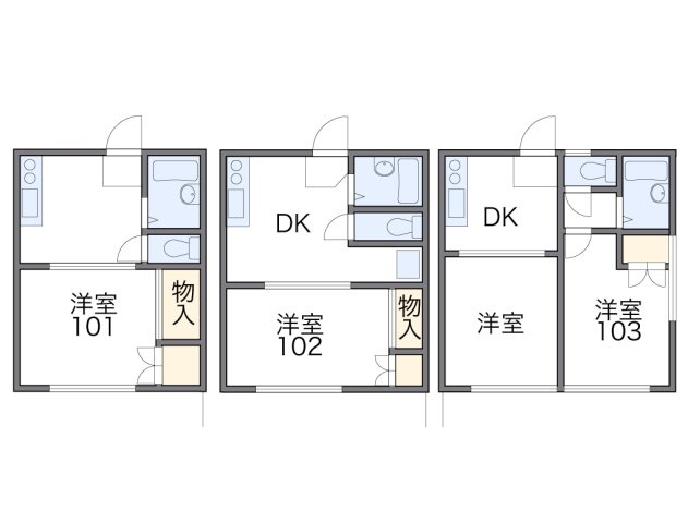 レオパレスＨａｓｈｉｂａの間取り|代表的な間取のため実際の間取とは異なる場合があります