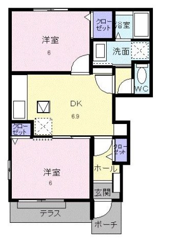エスペランサ江村Ａの間取り