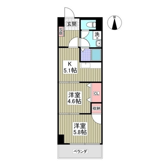 URBAN　TERRACE亀有の間取り