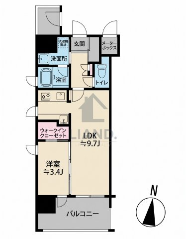 アルファシオベイス博多　千代小学校区の間取り|アルファシオベイス博多