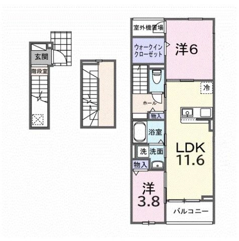 【間取り】 | ミルト　ブリッサ　大原