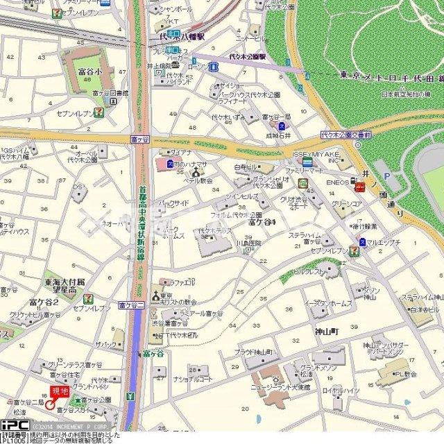 プレール代々木公園【おとり物件なし】の地図