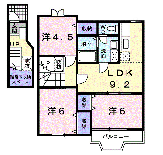 【間取り】 | クレメント余戸Ｃ