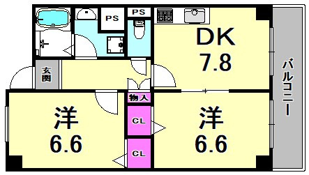 ピアントレの間取り