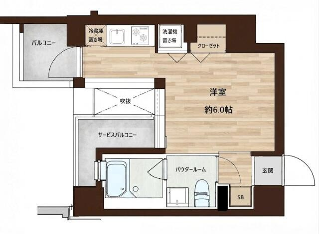 【間取り】 | メインステージ大森北Ⅱ