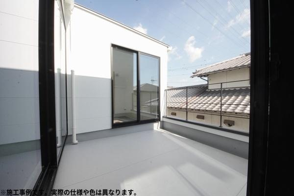 角子原　新築のバルコニー|【バルコニー　施工事例写真】