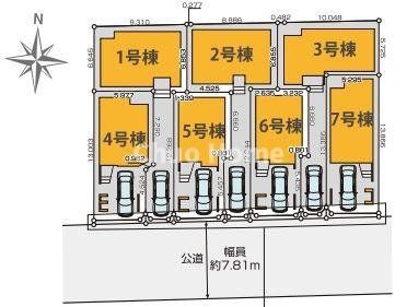 江戸川区北小岩4丁目新築分譲住宅の区画図|区画図