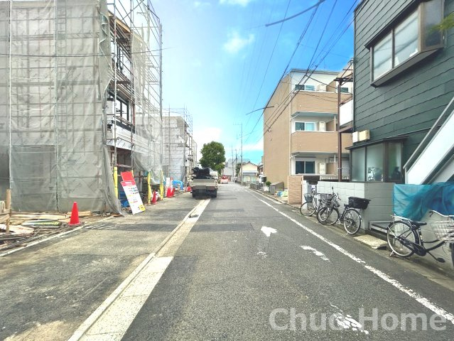 江戸川区北小岩4丁目新築分譲住宅の前面道路含む現地写真|前面道路