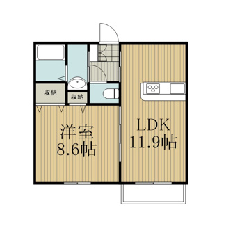 【間取り】 | ワイズスクエアB