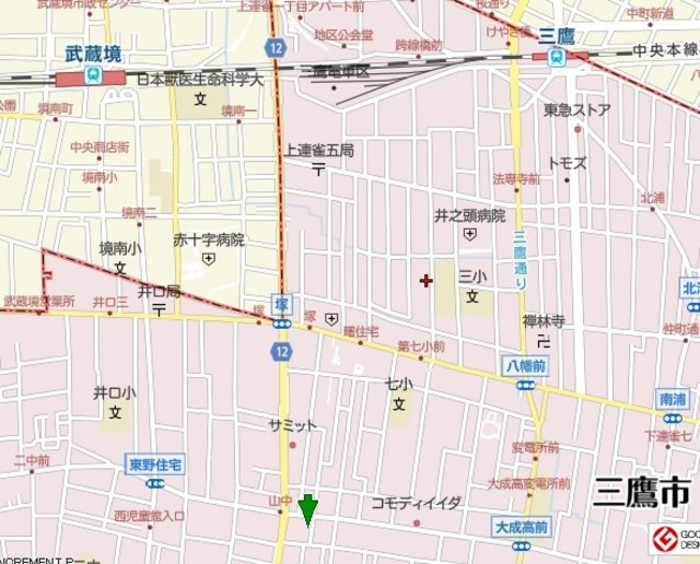 エクセル三鷹の地図|地図
