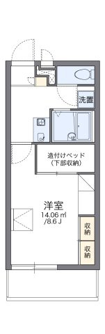 【間取り】 | レオパレス畑山 | 代表的な間取のため実際の間取とは異なる場合があります