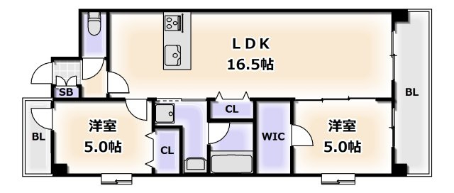 【間取り】 | スプランディッド難波ＷＥＳＴⅢ