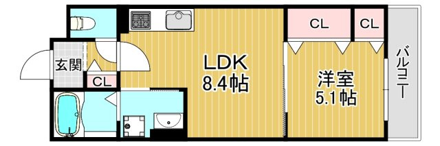 【間取り】 | ピレーネ赤川