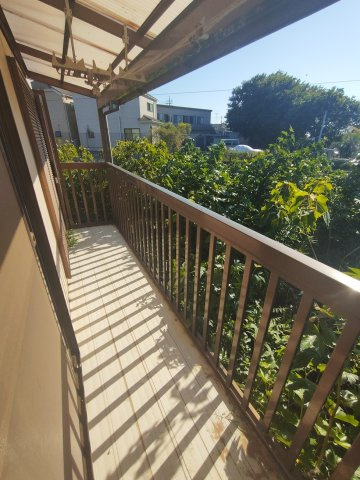 奉免町　中古住宅のバルコニー