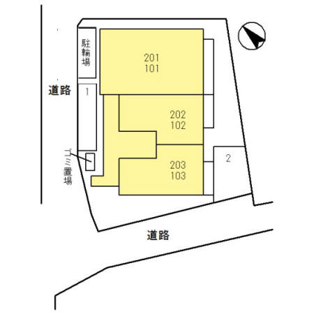 ソレアード土師ノ里Ⅱの区画図