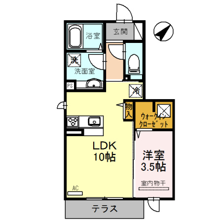 ソレアード土師ノ里Ⅱの間取り