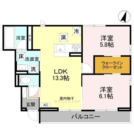【間取り】 | コバヤシヒルズA