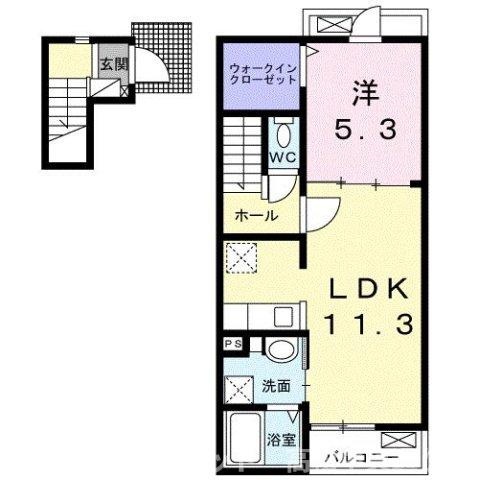 【間取り】 | クラール鶴市フロイデＢ