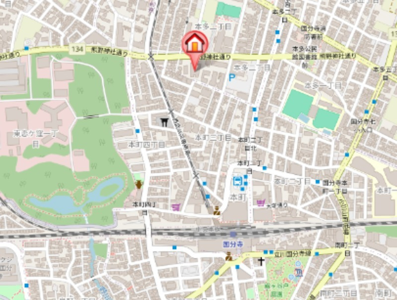 WELLDENCE国分寺の地図