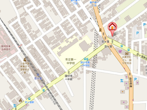 ＡＺＡＬＥＡ恋ヶ窪の地図