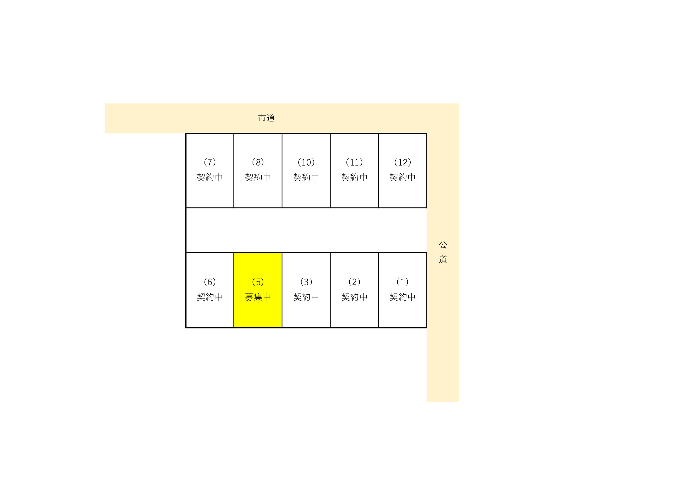 堀駐車場の区画図