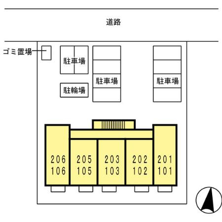 シェノアの区画図