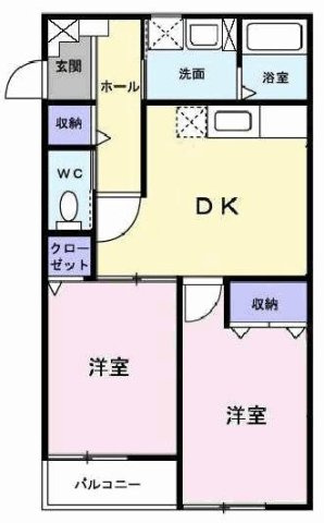 シャルマンホームＡの間取り