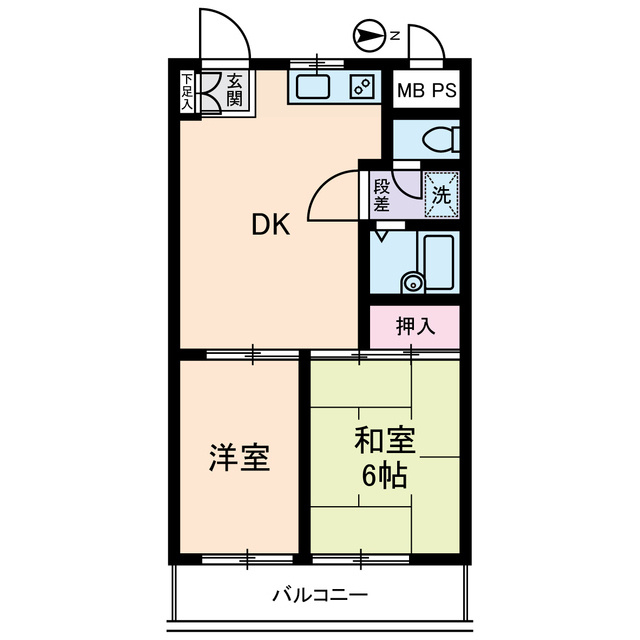 三桃マンションの間取り