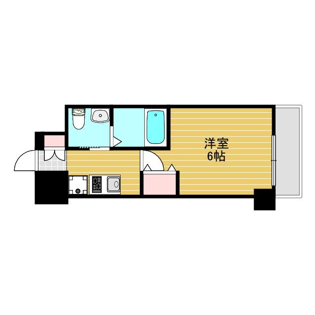 エステムコート新大阪Ⅷレヴォリスの間取り