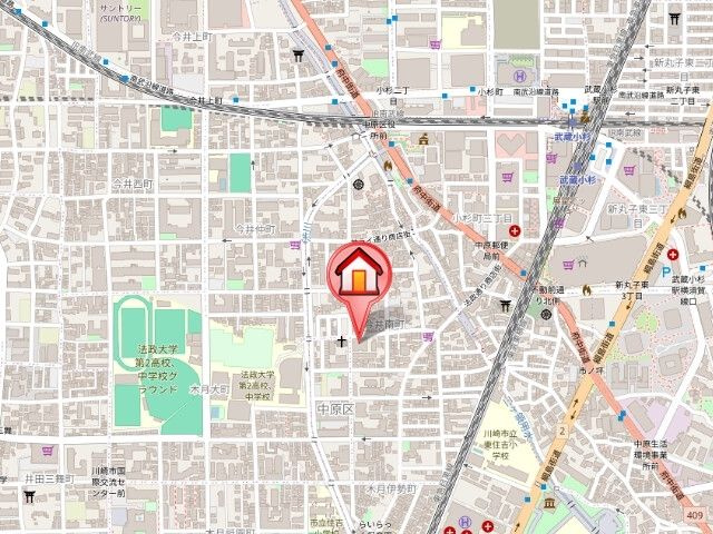 レジディア武蔵小杉の地図