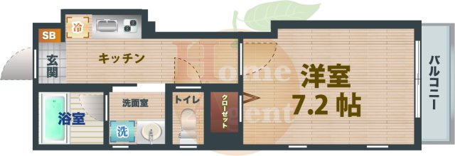 【間取り】 | bellezza中野坂上 | 1Kのお部屋です。