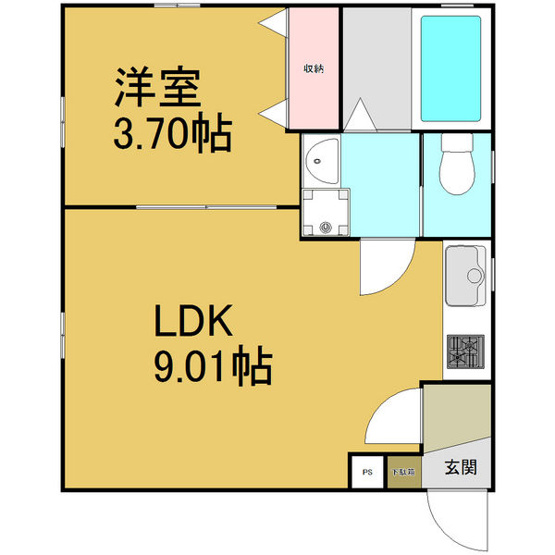 【間取り】 | ピアチェーレ名駅