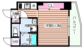 【間取り】 | エスプレイス阿波座パークテラス