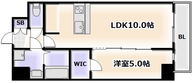 【間取り】 | プレサンス大国町ラヴェニール