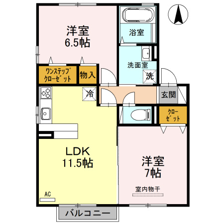 プラム　C棟の間取り
