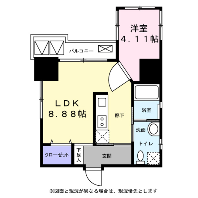 ププレ三ノ輪壱番館の間取り