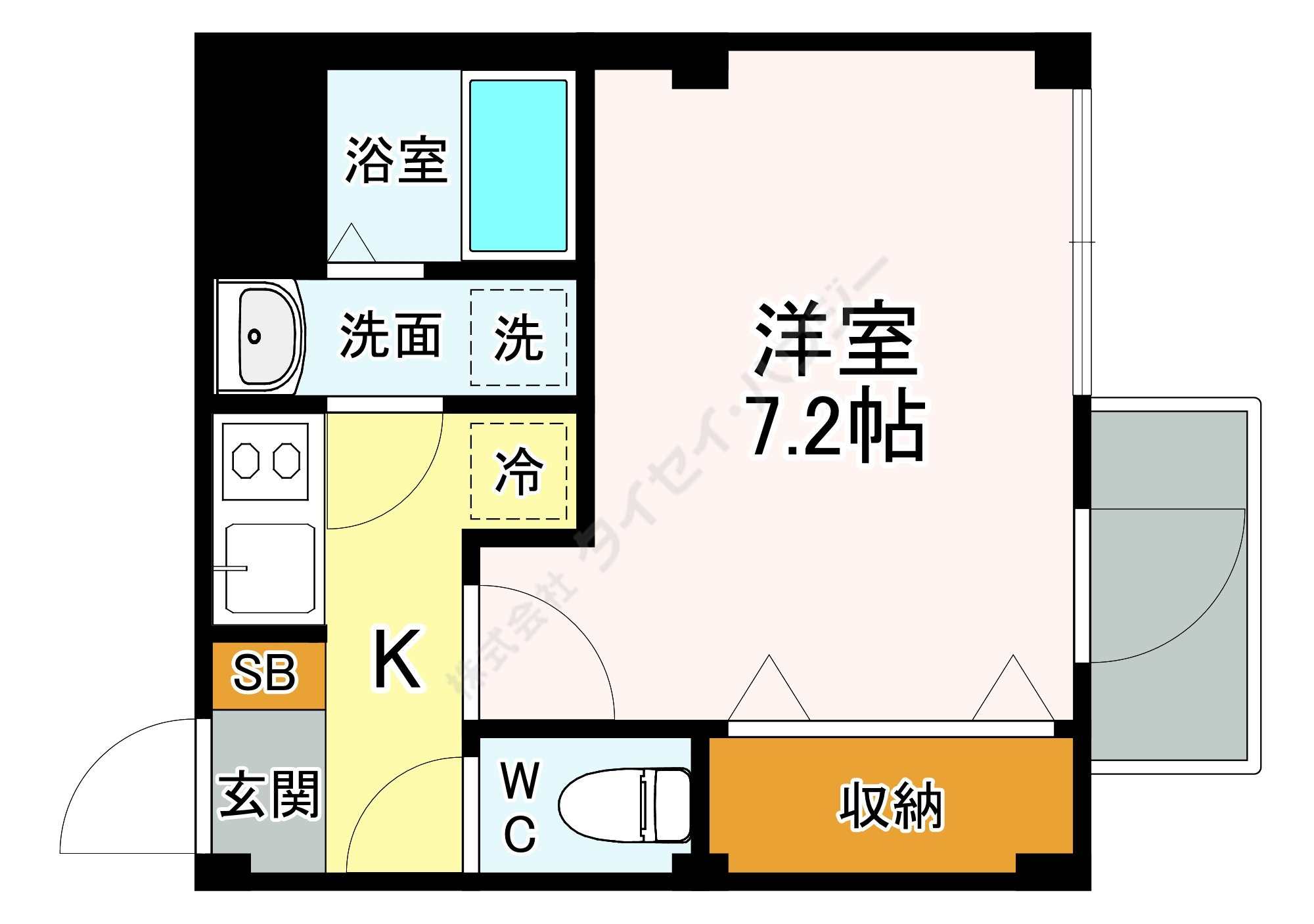 ｂ’ＣＡＳＡ　Ｏｈｊｉｍａの間取り